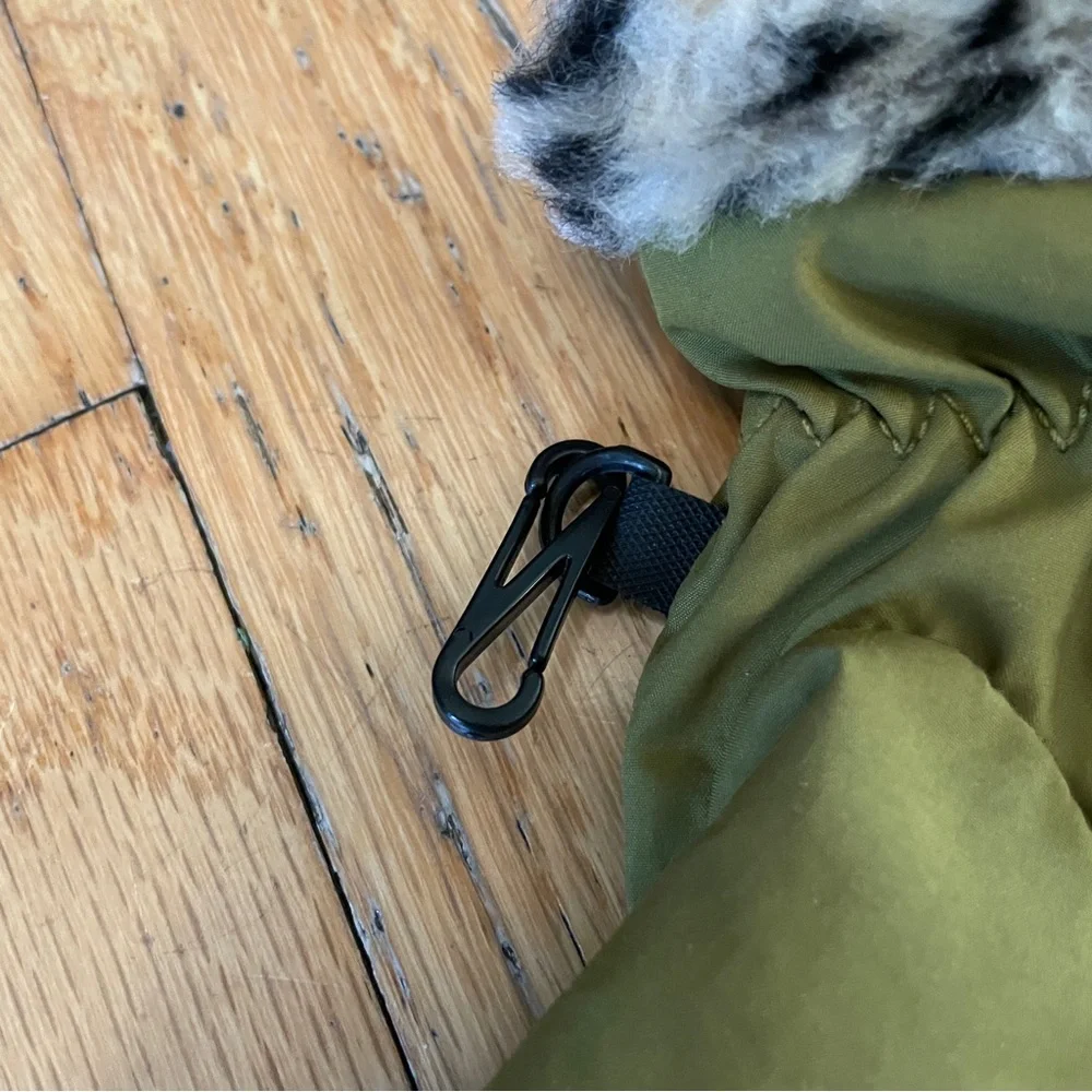 Women's Weatherproof Lined with Leopard Trim Gloves